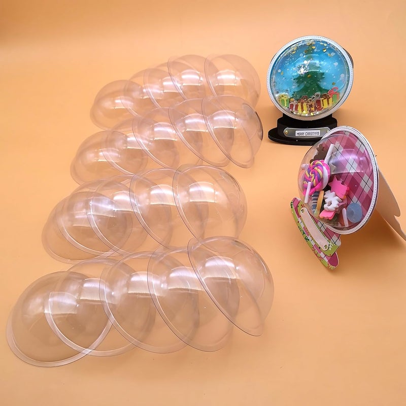 JBQUEEN 20pc Half Ball Plastic Candy Dome for Paper Craft Handmade Card Making Greeting Cards Decoration Alina Craft Art Template (20pc Half Ball Dome only) - Image 1
